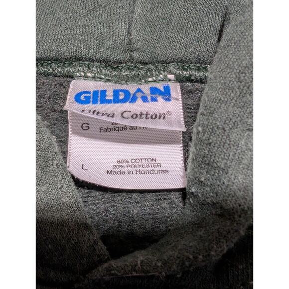 GREEN BAY PACKER Pull Over Hoodie Mens Large 2010 CHAMPIONS NFC Gildan - Picture 3 of 5